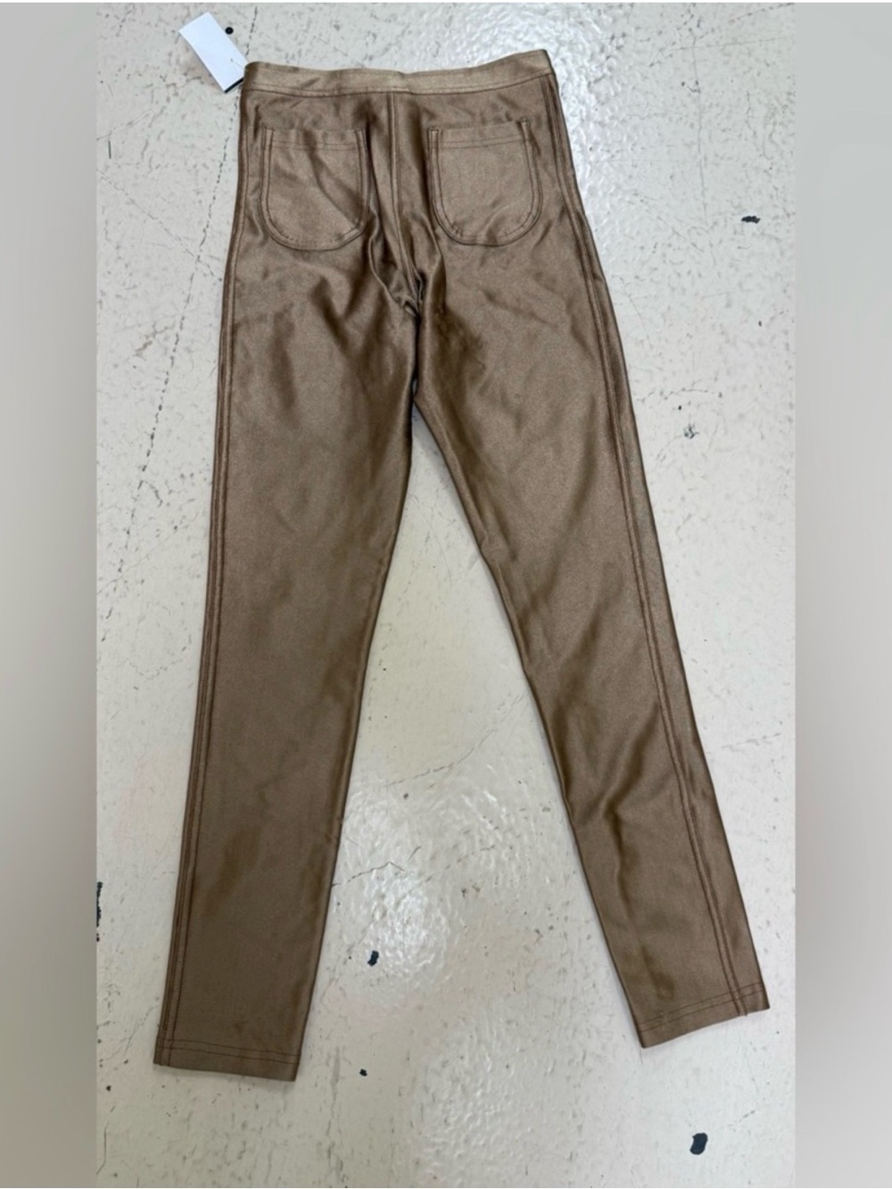 *Damaged* Y2K  American Apparel High Rise Gold Disco Pants - Picture 14 of 15